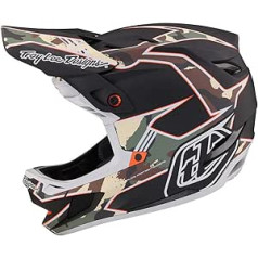 Troy Lee Designs Downhill D4 Composite Matrix Camo Full Face kalnu velosipēdistu ķivere maksimālai ventilācijai Viegla MIPS EPP EPS Racing Downhill BMX MTB DH — pieaugušie vīrieši, sievietes unisex (army Green, XXL)