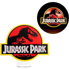 Paladone Jurassic Park logotipa gaisma — darbojas ar USB un akumulatoru, PP8186JP, daudzkrāsains