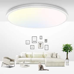 zemty Griestu gaisma LED griestu lampa plakana apaļa – diametrs 42 cm 36 W 4200 LM 3000 K / 4500 K / 6000 K izvēle Modern īpaši plāns LED panelis Dzīvojamās istabas lampas griesti virtuvei gaitenī guļamistabai