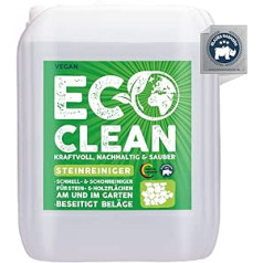 Eco Clean® Stone Shower 5 L ļoti efektīvs akmens tīrīšanas līdzeklis izmantošanai ārpus telpām - Uzticams zaļās augšanas noņemšanas līdzeklis bez beršanas - Ražots Vācijā