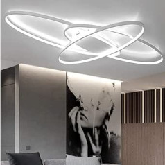 Living Room Lamp Dimmable LED Ceiling Light Dining Room Ceiling Pendant Light with Remote Control Dining Table Lamp Modern Oval Designer Bedroom Lamp Country House Bathroom Hallway Decorative Ceiling