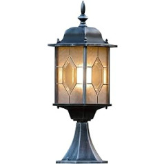 Konstsmide Traditional 7246-759 Milano Post Top Light Antique Finish lakots alumīnijs, 75 vati, matēts melns/sudrabs