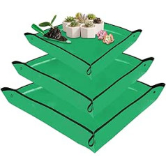 Large Repotting Mat for Indoor Plants and Dirt Control, Portable Plant Gifts for Plant Lovers, Garden Gifts for Men and Women, 3 Sizes (19.6 x 19.6 / 19.6 x 29.5 / 29.5 x 39 cm)