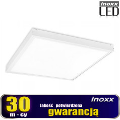 LED panel 60x60 60w ceiling lamp cassette 3000k warm + surface-mounted frame