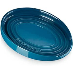 Le Creuset ovalus akmens masės šaukštas Rest Deep Teal, 71507156420099