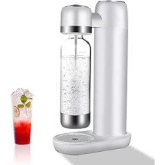 Skyehomo Soda Water Carbonator 1L pārnēsājama PET pudele, sodas automāts ar spiediena samazināšanas vārsta dizainu kempingam, virtuvei, CO2 sodas ūdens smidzinātājs mājās, saderīgs ar 60L CO2 pudelēm, bez