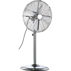 Sichler Haushaltsgeräte VT-344.S Floor Fan Metal Full Metal Floor Fan 40 cm 50 Watt (Metal Fan)