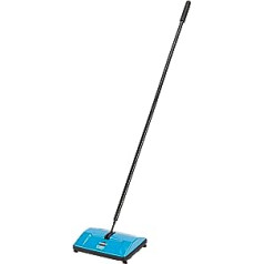 BISSELL 2402E 2402N Sturdy Sweep Kehrer, für Hartböden und Teppiche, kabellos, benötigt keinen Strom, Blau