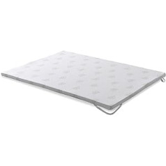 SEASONS Topper viskoelastīgs 5 cm für Bett von 90 x 190, Aloe Vera und Mesh atmungsaktiv