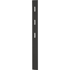 Germania 3348-547 rūbų kabyklos skydelis su trimis išskleidžiamais antracito metaliniais kabliukais, 15 x 170 x 3 cm (P x A x A)
