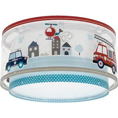 Dalber Police 60616N E27 Ceiling Light for Children Police Cars