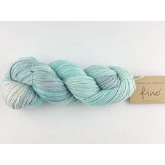 Manos Del Uruguay Silk Blend Fino 404 Watered Silk, 100 g, Vilna ar zīdu adīšanai un tamborēšanai, Merino zīda maisījums, krāsots ar rokām ar krāsu gradientu