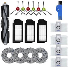 youjia rezerves daļu piederumi Deebot X1 Omni, X1 Turbo, X1 un X1 Plus putekļsūcējiem 1 galvenā suka, 6 sānu sukas, 3 HEPA filtri, 4 salvetes, 4 putekļu maisiņi, 1 tīrīšanas suka