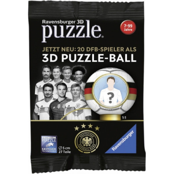 Ravensburger - 3D Puzzle 27 Ball Blindpacks WM 2018 (German) 14.20 x 10.40 x 1.30 (cm)