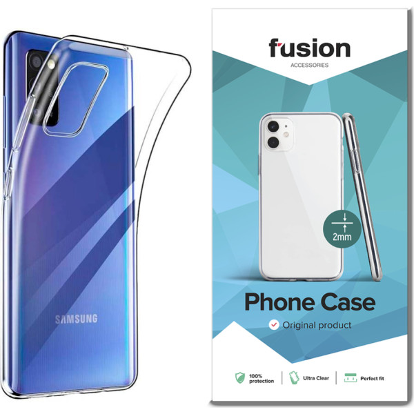 Fusion Ultra Clear Series 2 mm Izturīgs Silikona Aizsargapvalks Samsung A415 Galaxy A41 Caurspīdīgs (EU Blister)