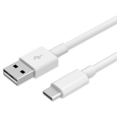 Mocco Universāls USB Datu un uzlādes Kabelis 1m uz Type-C Balts