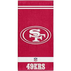 Sanfrancisko 49ers NFL vannas dvielis pludmales dvielis 70 x 140 cm, sarkans viens izmērs