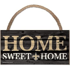 Wincraft NFL New Orleans Saints Wooden Sign Wood Home Sweet Home