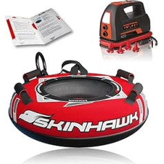 SKINHAWK Professional Snowtube 100 cm diametra sarkans kamanu kamanu bobs ar elektronisku augstas veiktspējas sūkni 100 PSI