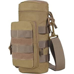 OneTigris Outdoor MOLLE water bottle holder carrier bottle bag with zip