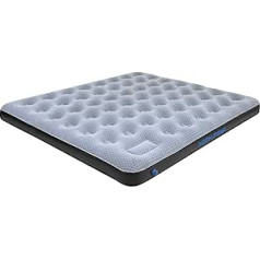 High Peak Airbed King Comfort Plus, pelēks/zils/melns, 200 x 185 x 20 cm