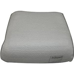 Technogel Original Travel Anaomic ortopēdiskais kakla atbalsta spilvens, antibakteriāls, dzemdes kakla gēla spilvens muguras un sānu guļam ar spilvendrānu 33 x 29 x 11 cm