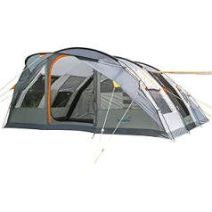 Skandika Egersund tunnel tent for 5/7 people, camping tent with / without sleeper technology, sewn-in tent floor, night black sleeping cabin, 2 m standing height, waterproof, 5000 mm hydrostatic head, outdoor