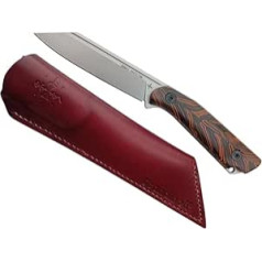 Scandinoff Nordic Protector 130 EDC - G10 Nordic Woods Scandinavian Viking Bushcraft Outdoor Full Tang nazis unikāls plakans un rievas asmens 14C28N rokturi G10