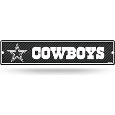 Rico Industries NFL Dallas Cowboys oglekļa šķiedras plastmasas ielas zīme 4 x 16 collas