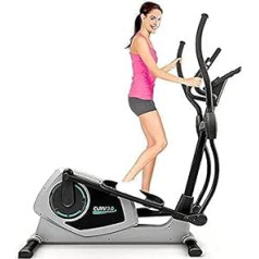 Bluefin Fitness Eliptical Trainer Curv Zaudēt taukus un stiprināt mājās mainīgas pretestības Cross Trainer LCD ekrāns