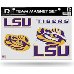 Rico Industries NCAA Cut Team Magnet Set Sheet, LSU Tigers