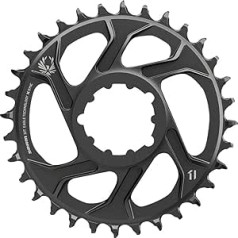 Sram Eagle X-Sync 30T tiešā montāža Off-Set Boost alumīnija 12 virzienu zoda gredzens - melns, 3 mm