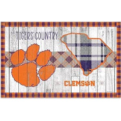 Rico Industries NCAA Clemson Tigers This is Tigers Country Holzschild, 27,9 x 48,3 cm