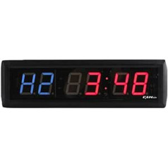 GANXIN 1 collas 6 ciparu LED fitnesa pulkstenis, pielāgots 7 segmentu LED displejs Tabata FGB režīmam un hronometra izmērs: 34,5 cm * 10 cm * 4 cm