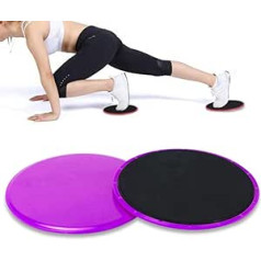 PLUS PO Abdominal Training Device Core Slider Home Fitness Equipment Stomach Exercises Fitness Equipment for Women Home Floor Slider Exercise Purple, 17.5 cm