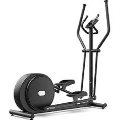 AsVIVA C29 BT Cross Trainer, 15 kg Flywheel Mass, Quiet Belt Drive & Magnetic Brake System, Electronically Adjustable Resistance, Endurance Training, Max. Weight Load 120 kg