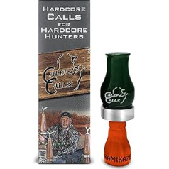 Calef Calls Single Reed & Double Reed Acrylic Duck Call - Kamikaze - Best Finisher Duck Calls for Mallards, Diver Ducks, Gadwall, Pintail, Teal and Mallard Ducks