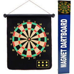 LCRACK Dartboard Surround Protector Profesionāls amatieru šautriņu aizmugures panelis divpusējs magnētiskais šautriņu dēlis