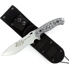 J&V Scorpion Bushcraft āra medību naža izdzīvošanas naža asmens 15,6 cm tērauda MOVA-58 Roku darbs Spānijā