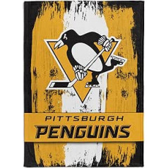 NHL mīksta sega Pittsburgh Penguins vilnas birstes sega 150 x 200 cm