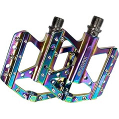 GORIX Bike Flat Pedals Oil Slick Wide Lightweight ar neslīdošu Spike Pin Road Mountain MTB velosipēdu (GX-FY251)