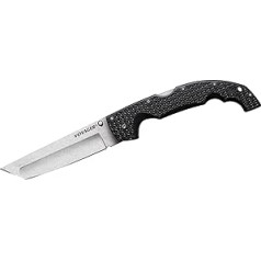 Cold Steel, XL Voyager Lockback Folding Knife Tanto Blade Pocket Knife Griv EX AUS-10A Blade Steel Sharp Knife for Outdoor Camping Carving