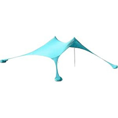 Premium Lycra Beach Tent - Beach Shelter Pop-Up Awning with Aluminium Poles and Sand Anchors 