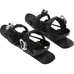 fansheng mini īsas slēpošanas slidas, pārnēsājamas regulējamas Snowskate Snowblades Slēpošanas dēļi pieaugušajiem Pusaudžiem Sievietēm Vīriešiem Iesācējiem Slēpošanas aprīkojums ziemas Sniega āra slēpošanas sportam