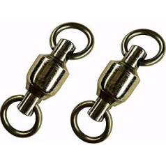 BRILISLE Fishing Swivel and Snap Lock Ball Bearing Swivel Fishing High Strength Saltwater Freshwater Corrosion Resistance Stainless Steel Heavy Duty