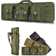 XVBVS taktiskā dubultā šautenes soma, mīksta polsterēta ieroča futrālis Airsoft bises soma āra šaujamieroča karabīnes soma, mugursoma medībām, makšķerēšanai šautuvē