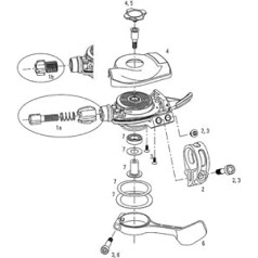 SRAM MTB X0 Trigger 2010 Pull Hebel, Unisex, X0 Trigger 2010, oranžs