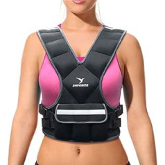 Empower Weight Vest sievietēm — ideāla ķermeņa veste, lai palielinātu izturību treniņu laikā (pieejami 2 izmēri: fiksēts 3,6 kg vai regulējams no 10 līdz 7,3 kg)