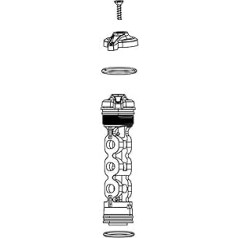 SRAM Corporation Eur Rock Shox trieciensūkņa kompresijas kompresijas slāpētājs, melns, 7 x 3 x 2 cm