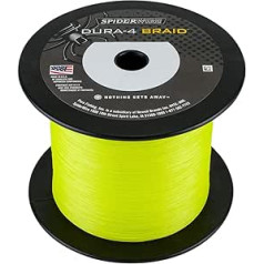 Spiderwire Dura 4 Braided Fishing Line 4 Strands Smooth Extremely Strong Feeling and Very Cheap Yellow 1800m